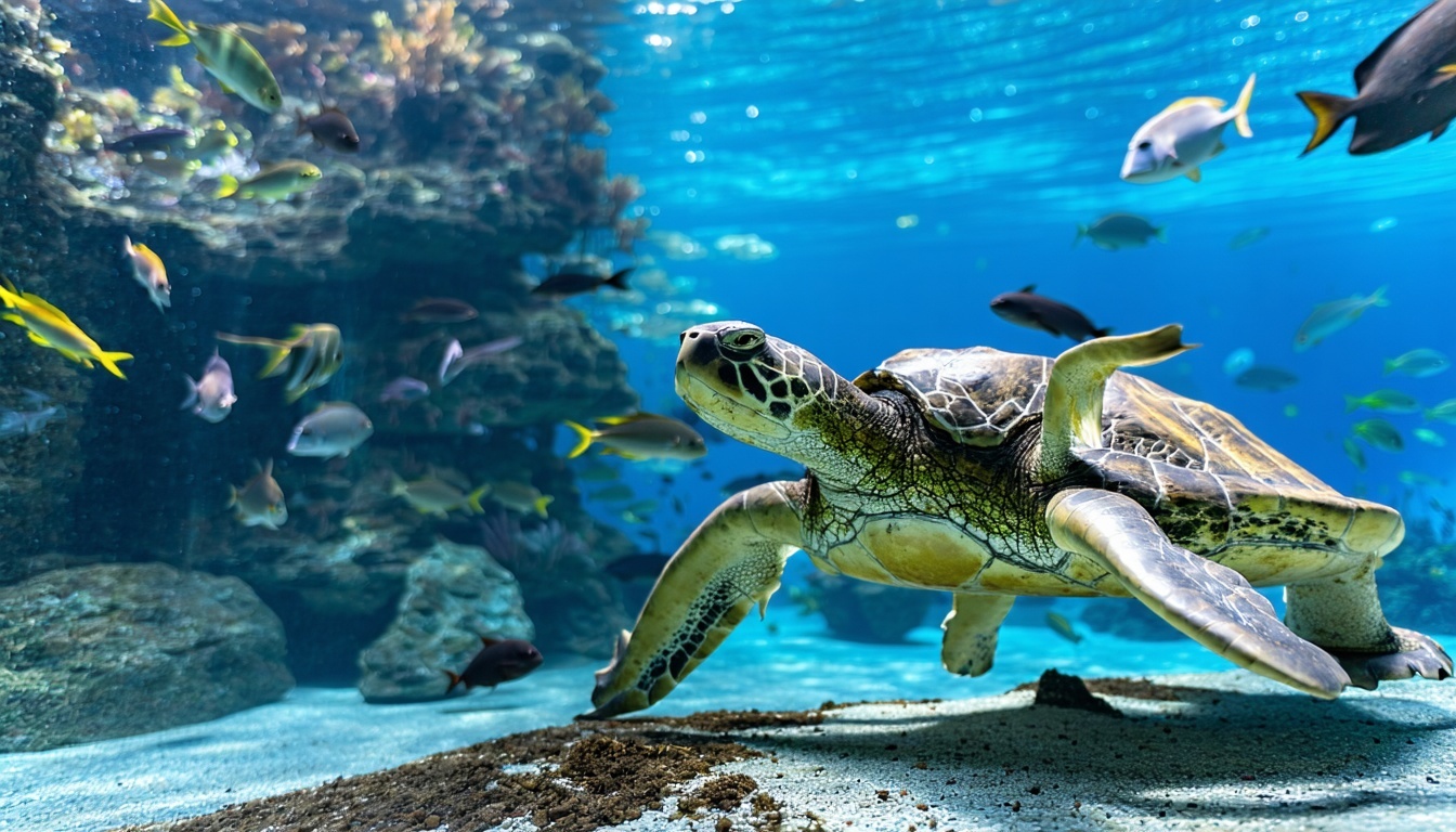 Marine animal encounters at Aquaventure World Dubai